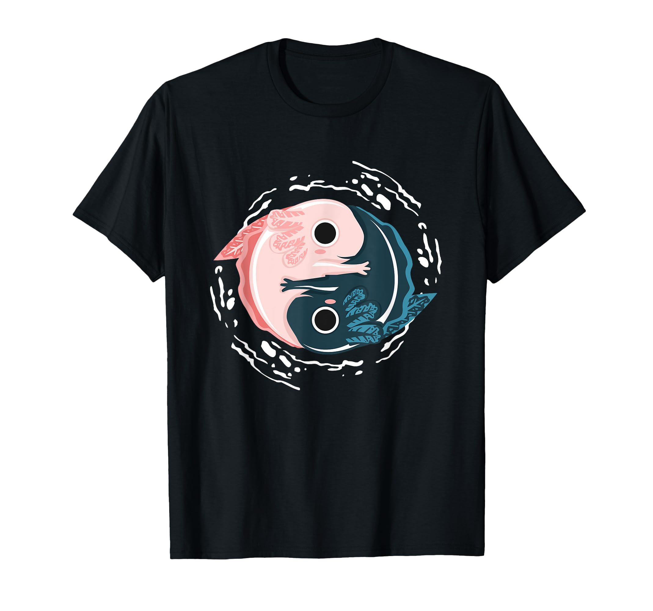 Yin Yang Axolotl Zen Meditation T-Shirt - Trendy Graphic Men Women - T-Shirt, Sweatshirt, Hoodie