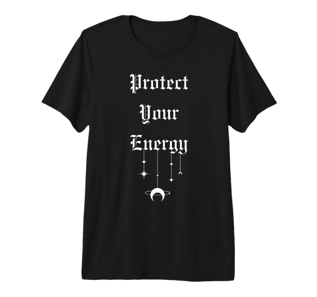 Protect Your Energy Spiritual Crystals T-Shirt - Custom Art Print Unisex - T-Shirt, Sweatshirt, Hoodie