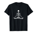 Skeleton Meditation Yoga Zen T-Shirt - Casual Everyday Wear Unisex - T-Shirt, Sweatshirt, Hoodie
