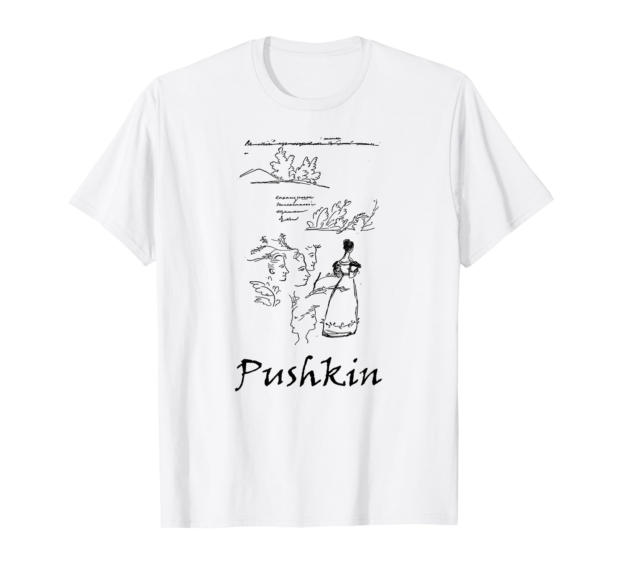Russian Literature Pushkin University T-Shirt - Unique Graphic Unisex - T-Shirt, Sweatshirt, Hoodie