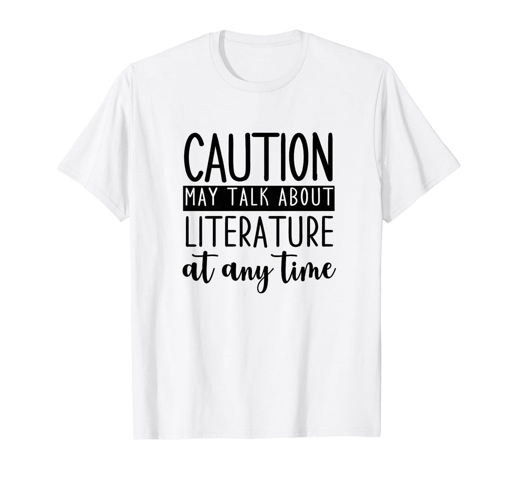 English Teacher Book Lover Caution May T-Shirt - Graphic Print for Adults - T-Shirt, Sweatshirt, Hoodie