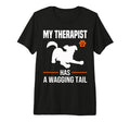 Funny Therapy Service Dog Tri Blend T-Shirt - Unique Graphic for Adults - T-Shirt, Sweatshirt, Hoodie