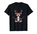 Meditation Reindeer Yoga Pose Relaxing T-Shirt - Unique Graphic Men Women - T-Shirt, Sweatshirt, Hoodie