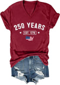 250th Anniversary Shirt Vintage American Flag Independence Day 250 Anniversary Shirt Unisex - T-Shirt, Sweatshirt, Hoodie