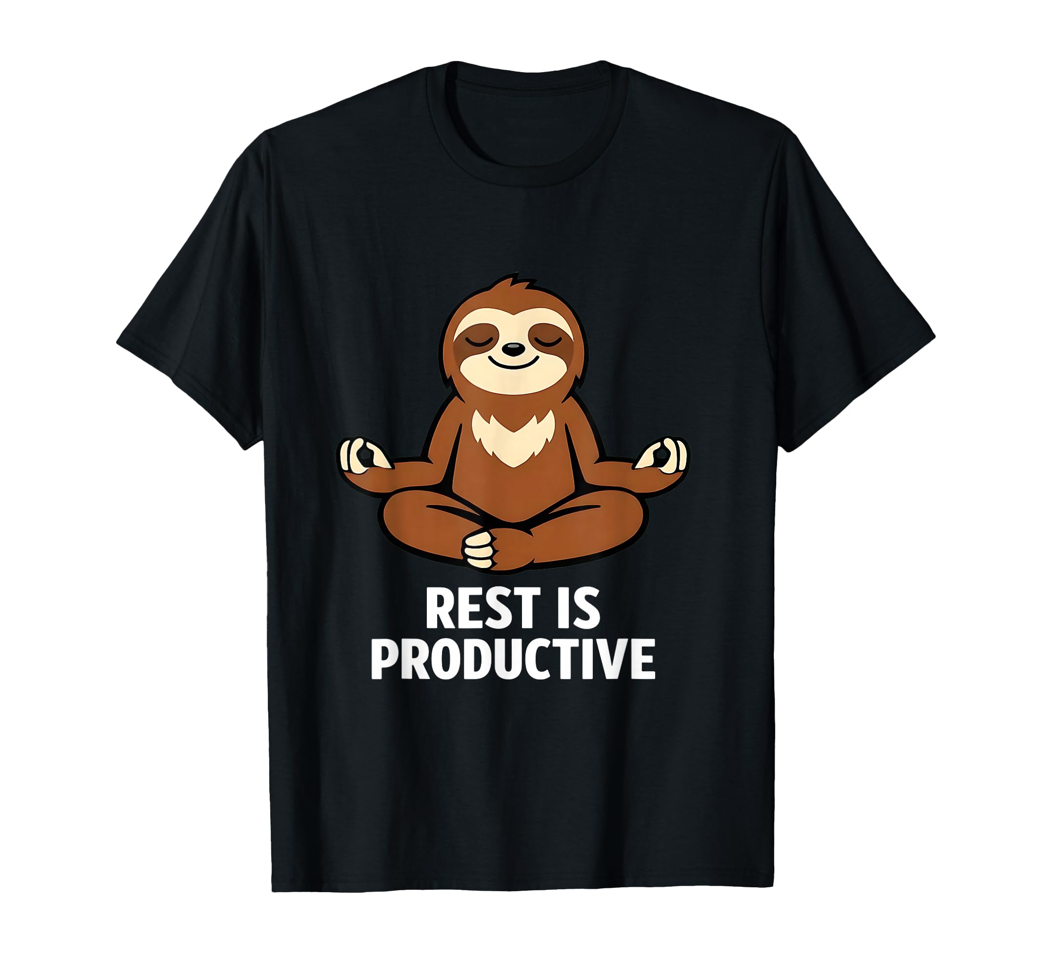 Funny Rest Is Productive Sloth T-Shirt - Casual Everyday Wear for Adults - T-Shirt, Sweatshirt, Hoodie