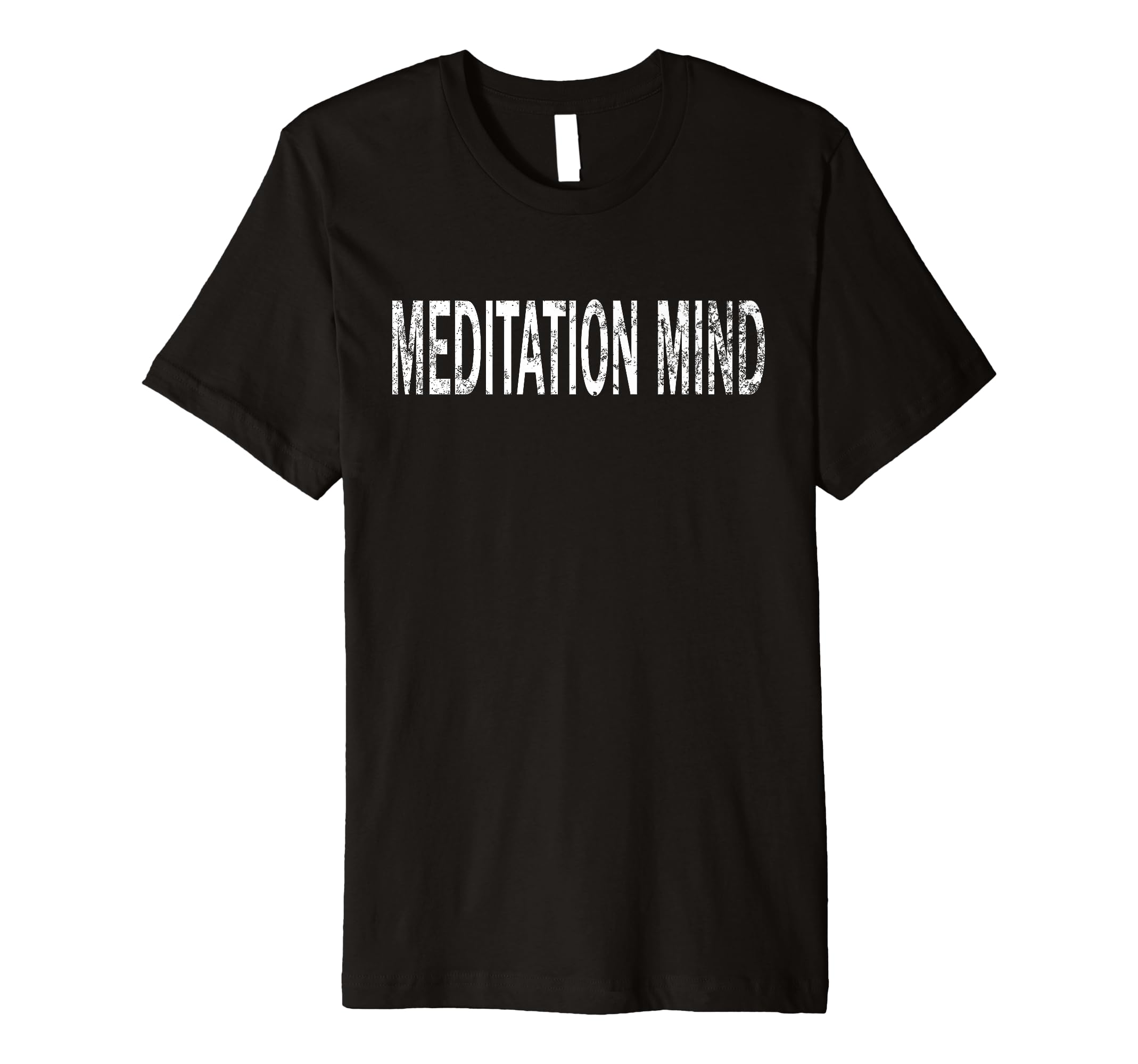 Meditation Mind Distressed T-Shirt - Minimalist Print Men Women - T-Shirt, Sweatshirt, Hoodie