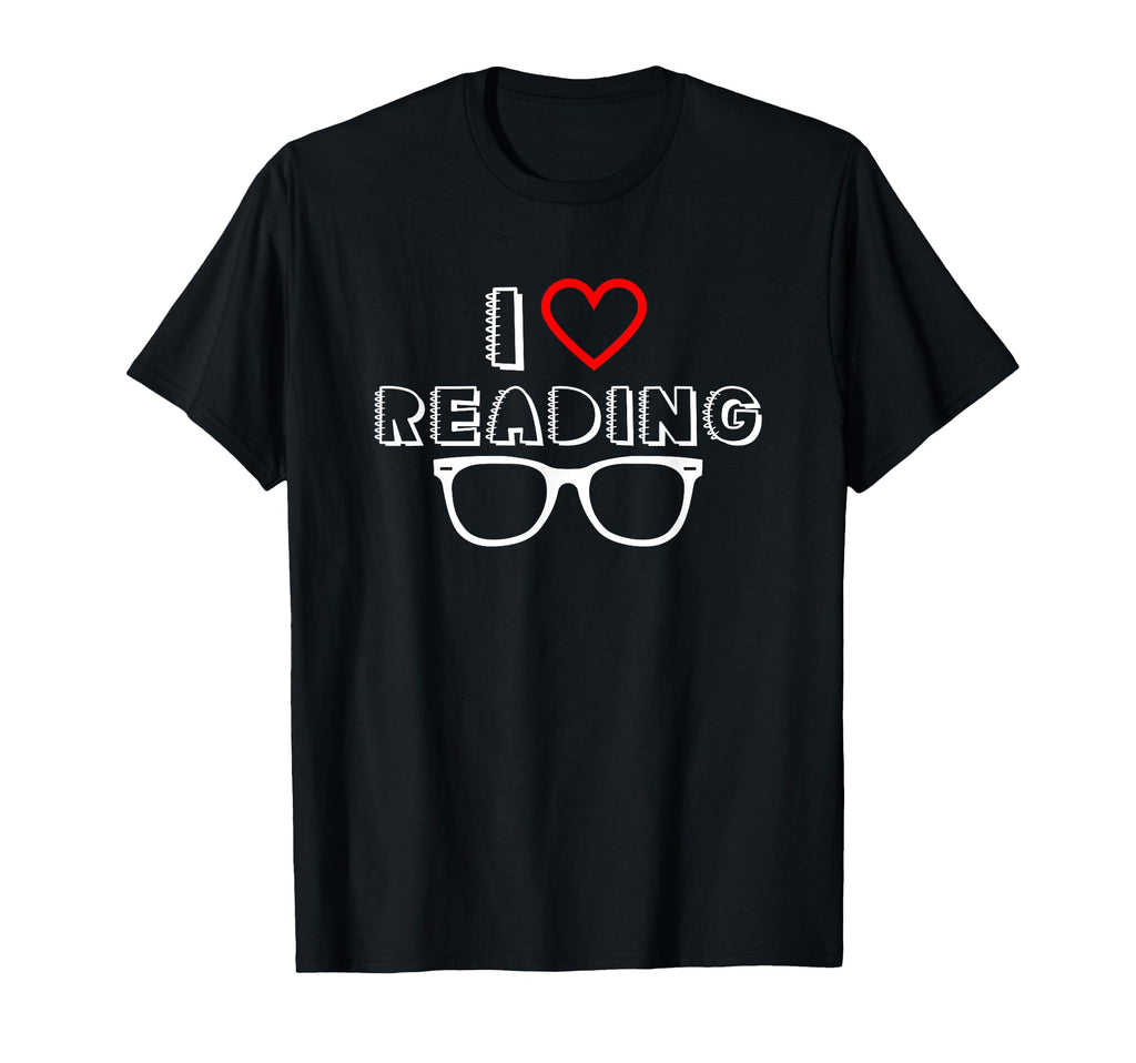 I Love Reading Books Literature T-Shirt - Minimalist Print Men Women - T-Shirt, Sweatshirt, Hoodie