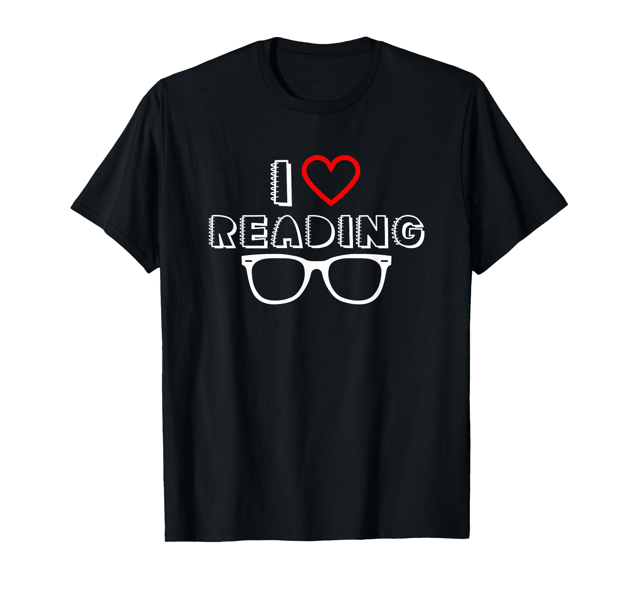 I Love Reading Books Literature T-Shirt - Minimalist Print Men Women - T-Shirt, Sweatshirt, Hoodie