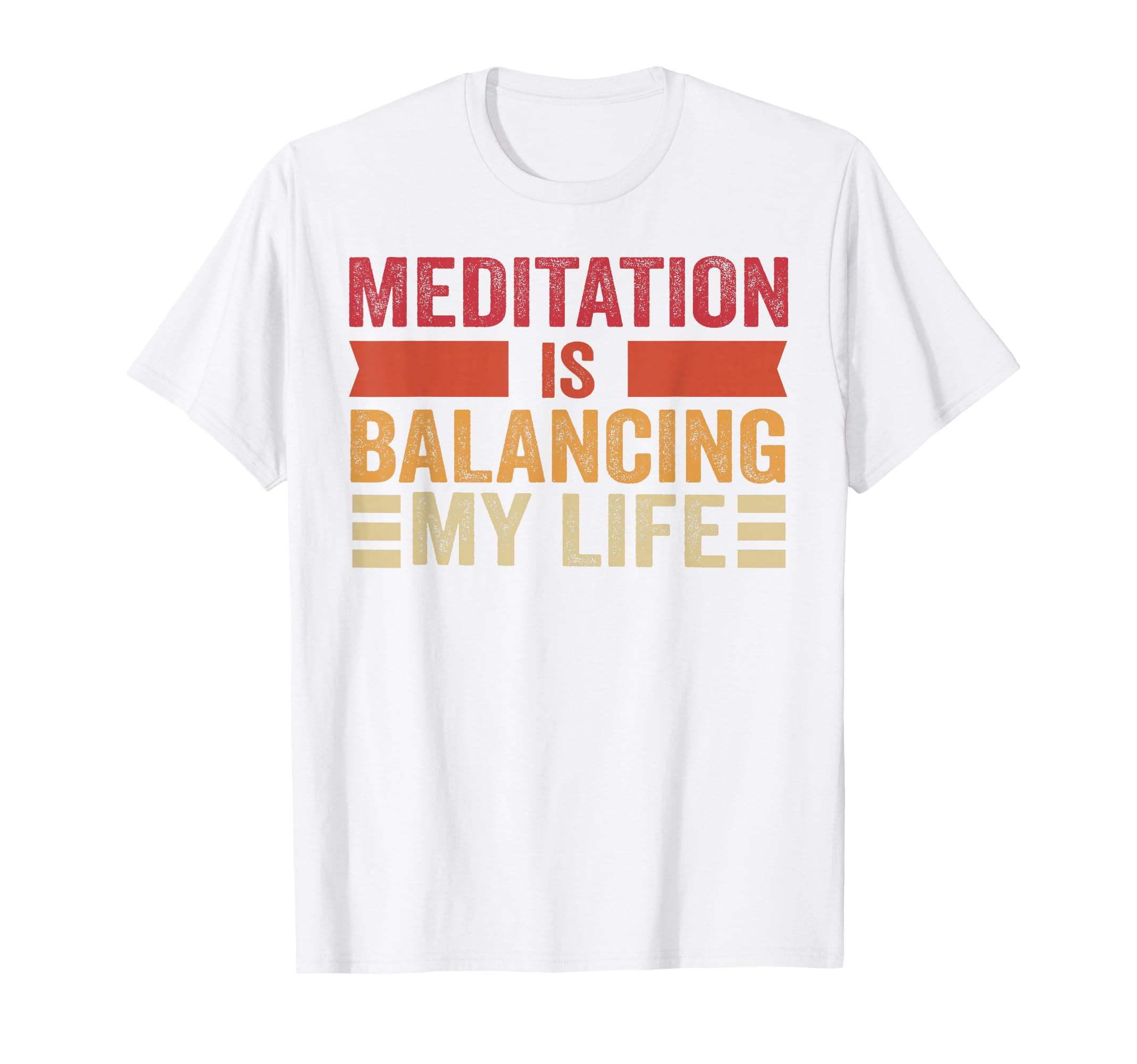 Meditation Is Balancing My Life T-Shirt - Aesthetic Graphic for Adults - T-Shirt, Sweatshirt, Hoodie