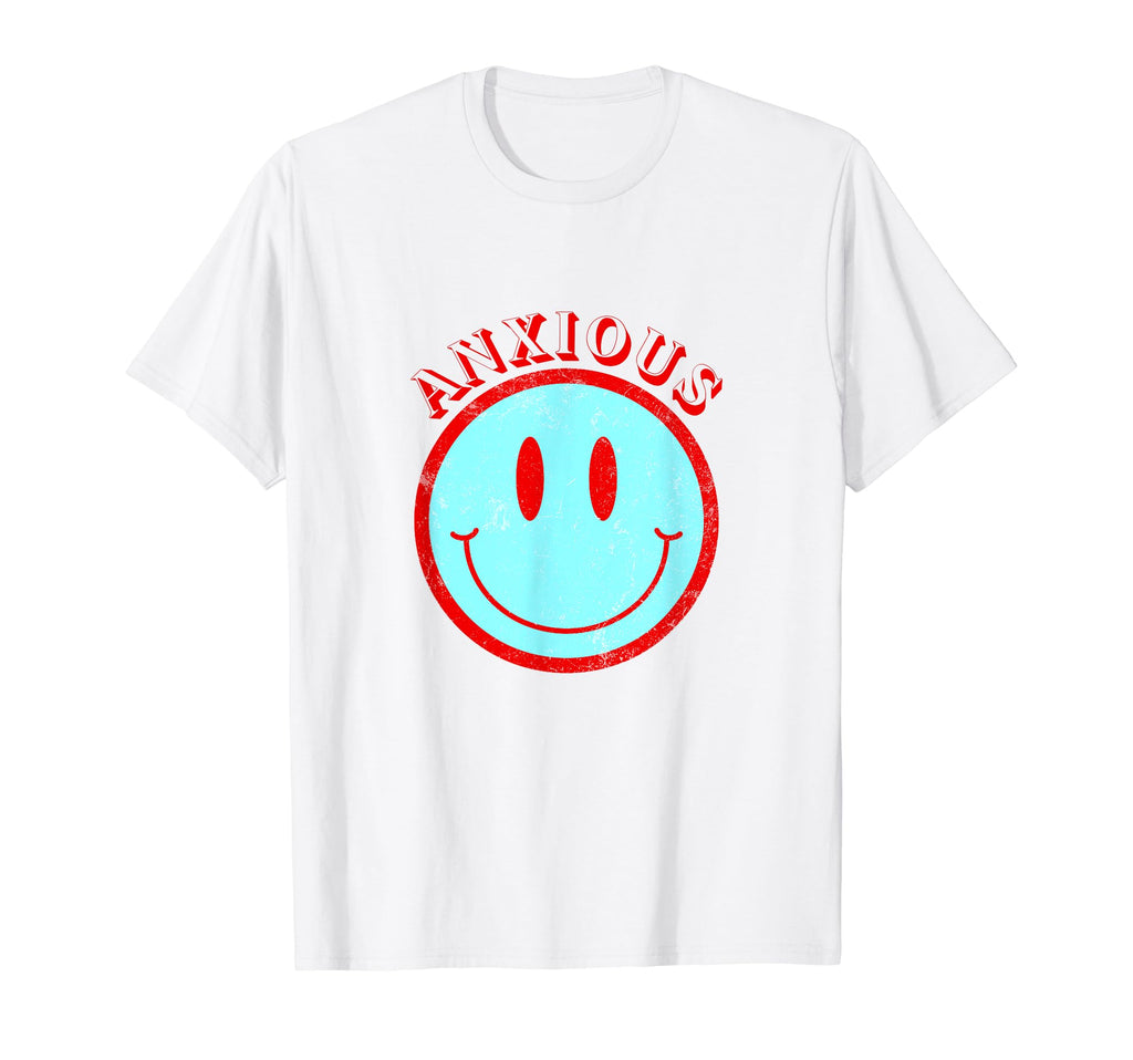 Funny Anxious Face Introverted Overthinker T-Shirt - Unique Graphic Unisex - T-Shirt, Sweatshirt, Hoodie