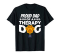 Proud Dad Therapy Dog Paw Trophy T-Shirt - Casual Everyday Wear for Adults - T-Shirt, Sweatshirt, Hoodie