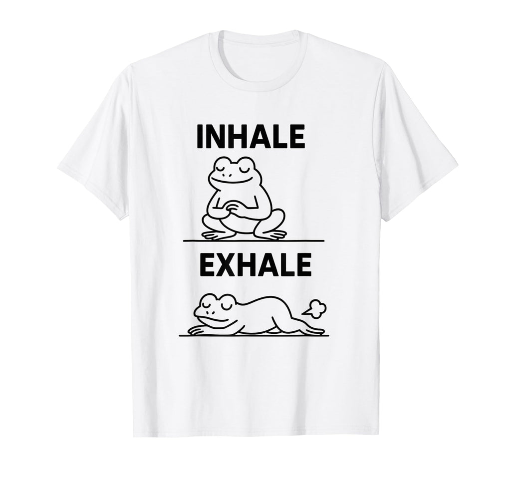Funny Yoga Inhale Exhale Pooping Animal T-Shirt - Unique Graphic Unisex - T-Shirt, Sweatshirt, Hoodie
