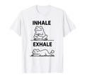 Funny Yoga Inhale Exhale Pooping Animal T-Shirt - Unique Graphic Unisex - T-Shirt, Sweatshirt, Hoodie