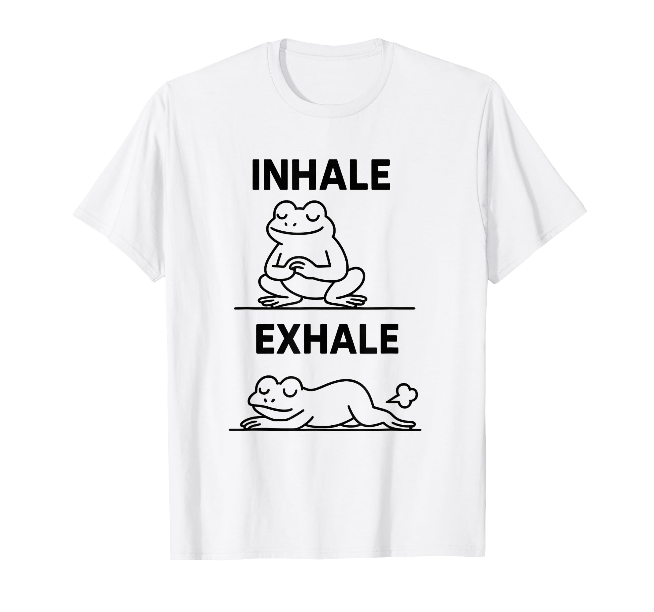 Funny Yoga Inhale Exhale Pooping Animal T-Shirt - Unique Graphic Unisex - T-Shirt, Sweatshirt, Hoodie