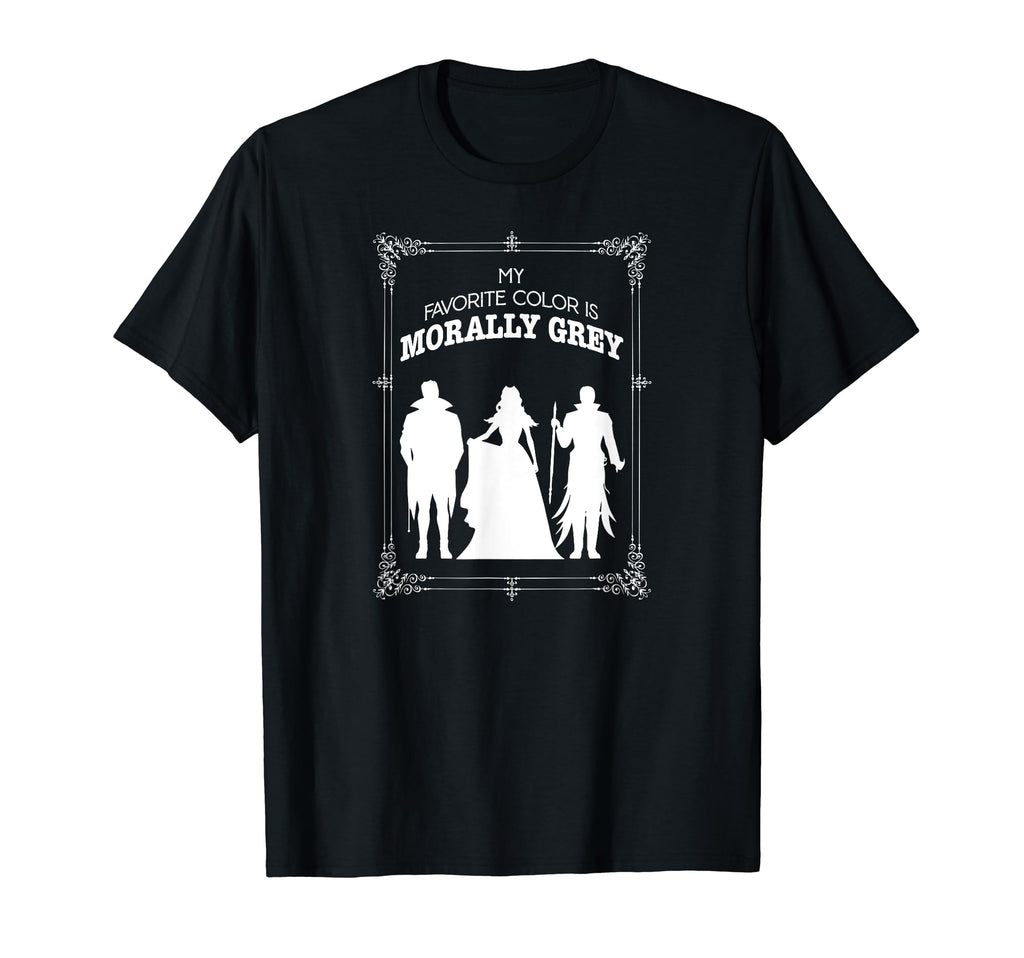 Morally Grey Funny Reading Gift Book T-Shirt - Custom Art Print Unisex - T-Shirt, Sweatshirt, Hoodie