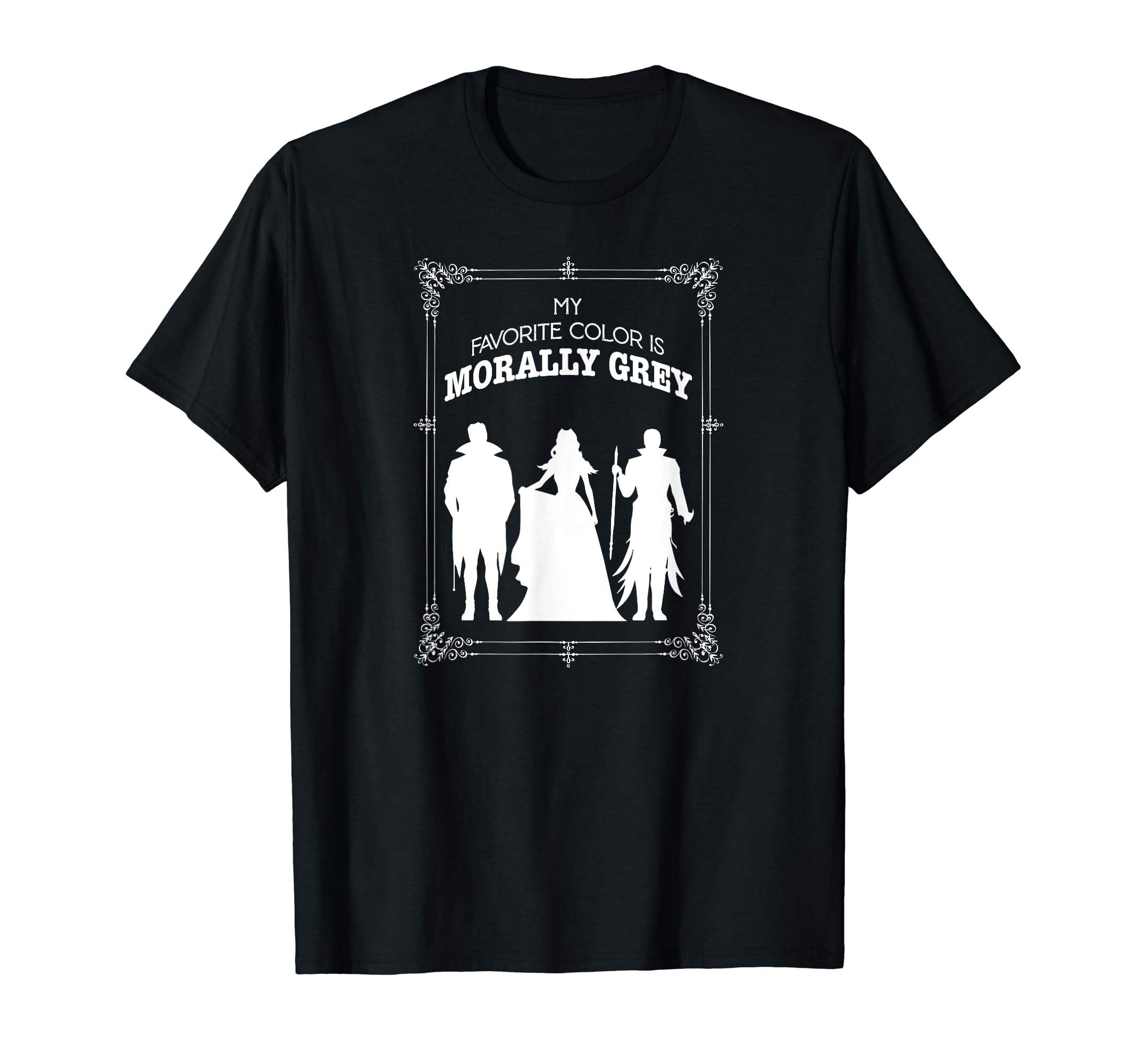 Morally Grey Funny Reading Gift Book T-Shirt - Custom Art Print Unisex - T-Shirt, Sweatshirt, Hoodie