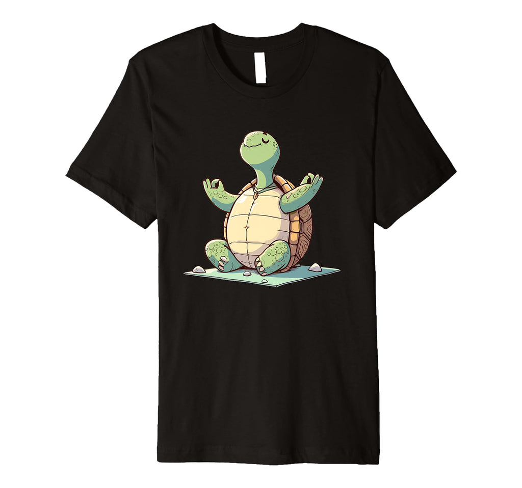Meditation Tortoise Turtle Yoga Pose T-Shirt - Casual Everyday Wear Unisex - T-Shirt, Sweatshirt, Hoodie