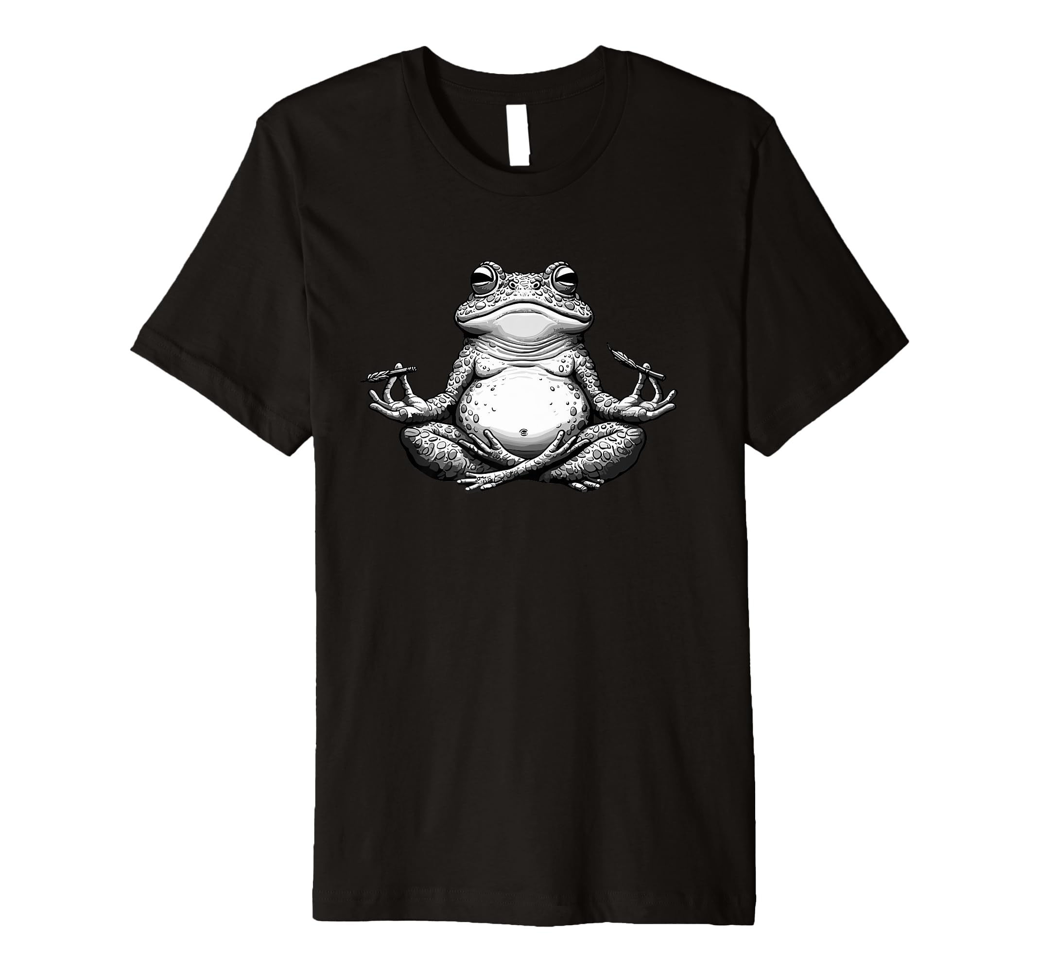 Meditation Frog Toad Yoga Pose Relaxing T-Shirt - Unique Graphic Unisex - T-Shirt, Sweatshirt, Hoodie