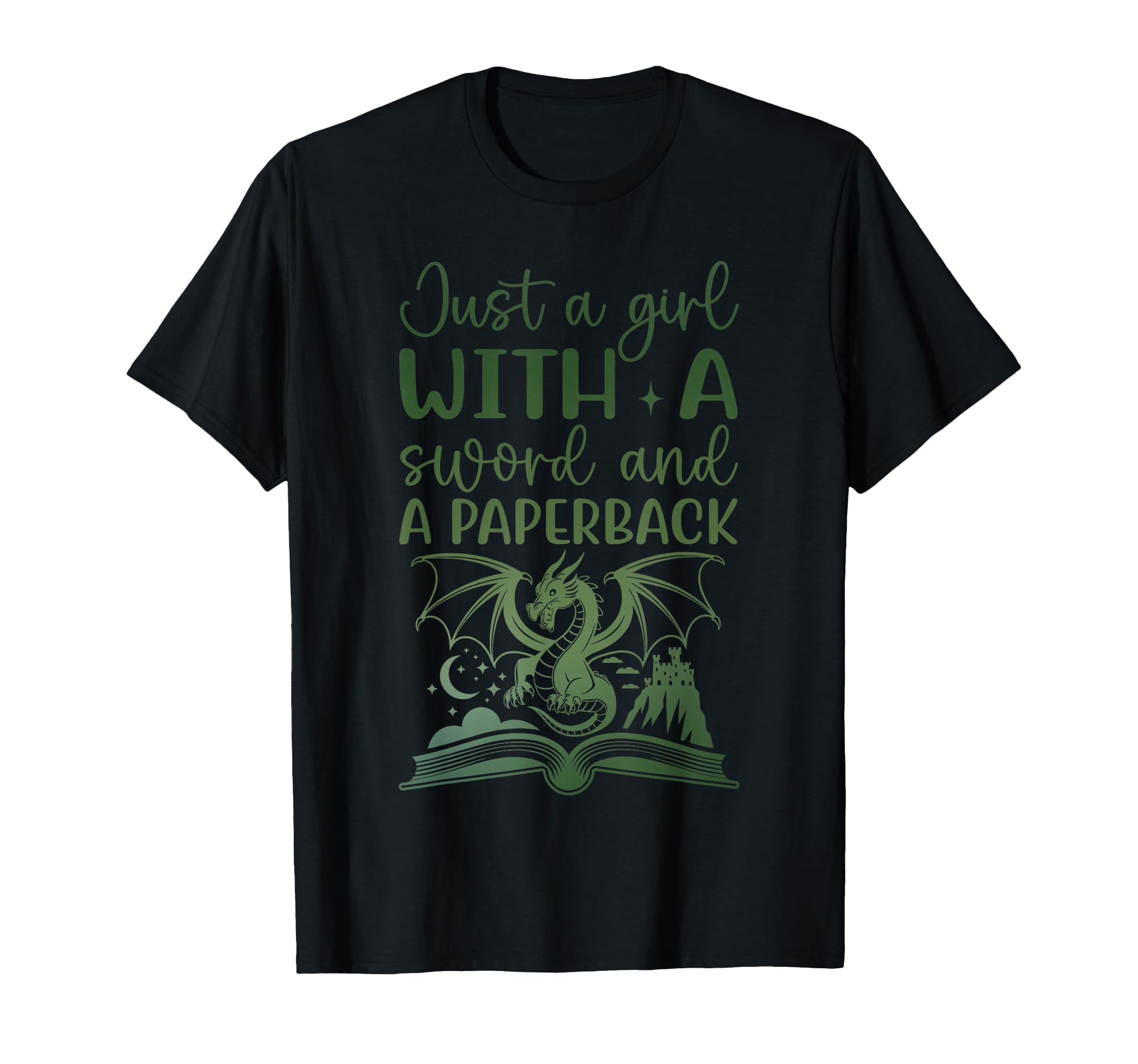 Just Sword And Paperback Fantasy T-Shirt - Aesthetic Graphic for Adults - T-Shirt, Sweatshirt, Hoodie