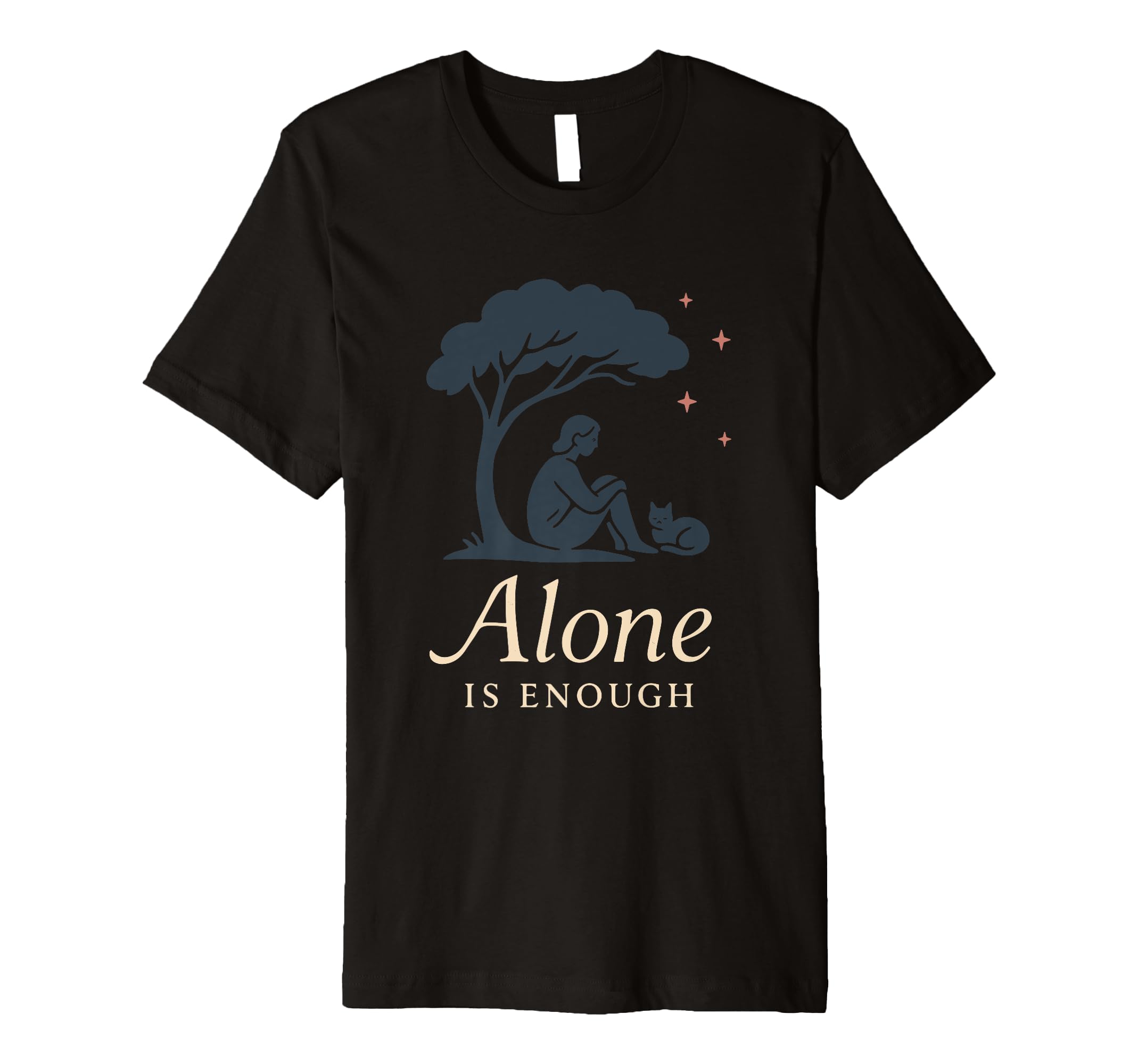 Introvert Alone Is Enough Social T-Shirt - Custom Art Print for Adults - T-Shirt, Sweatshirt, Hoodie