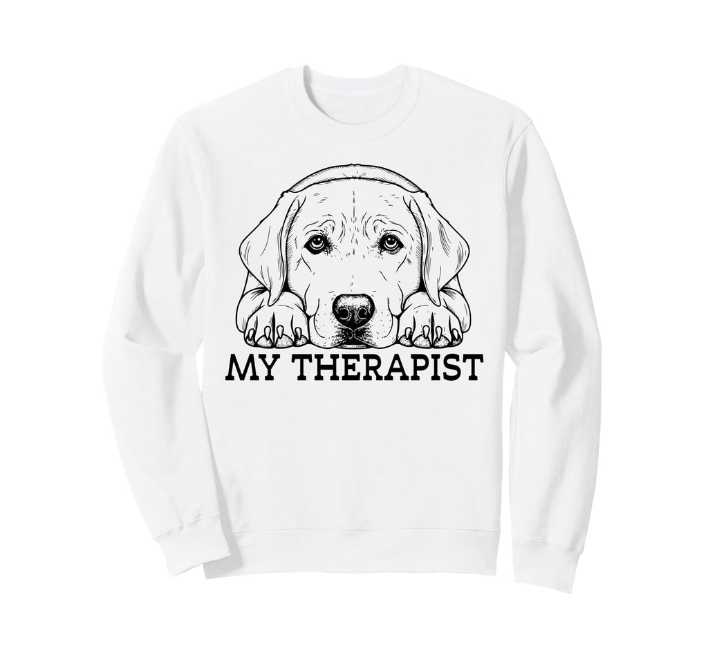 Funny Dog Owner Therapy Dog Lover Sweatshirt - Minimalist Print Unisex - T-Shirt, Sweatshirt, Hoodie