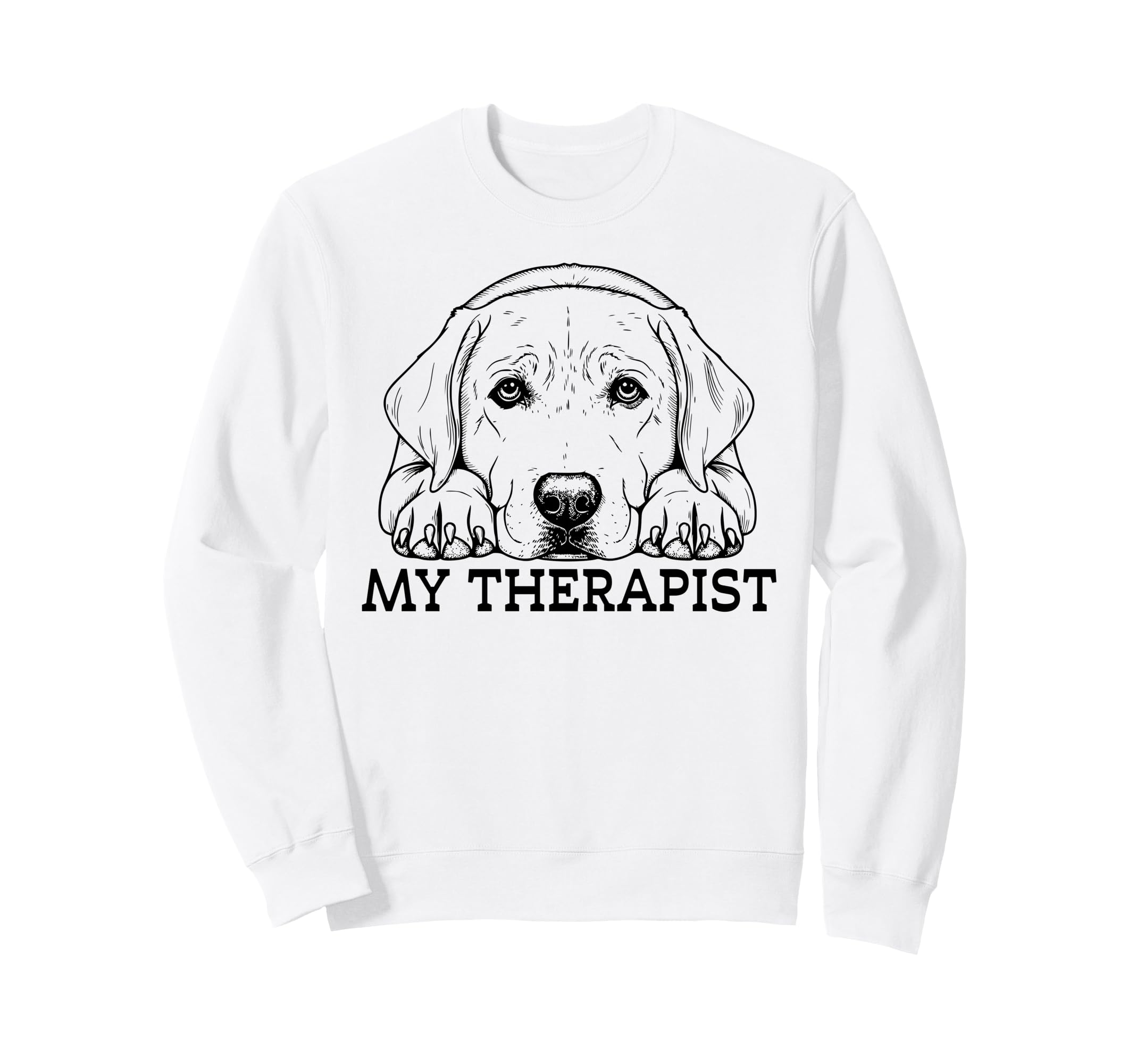 Funny Dog Owner Therapy Dog Lover Sweatshirt - Minimalist Print Unisex - T-Shirt, Sweatshirt, Hoodie