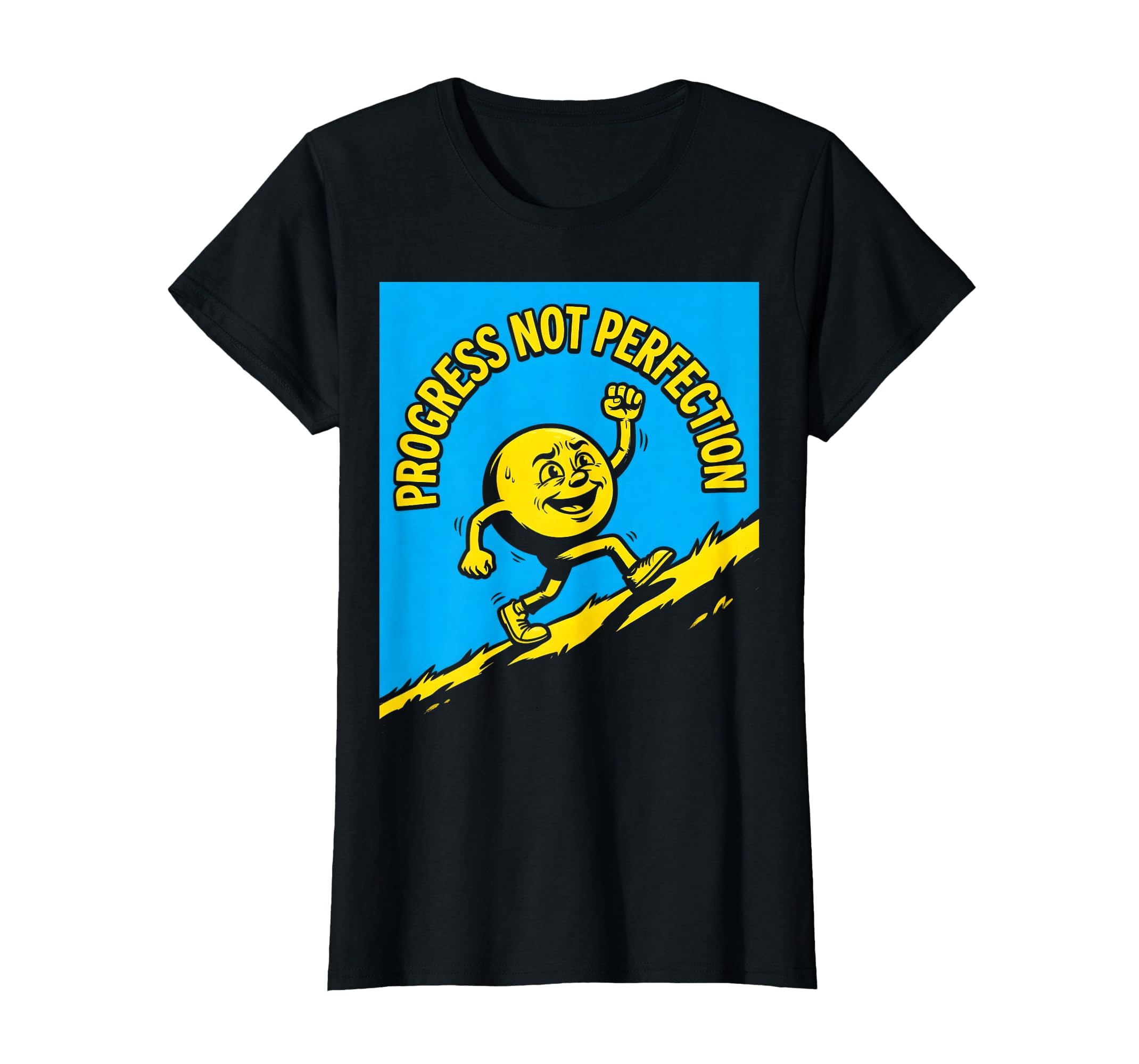 Progress Not Perfection Mental Health T-Shirt - Graphic Print Unisex - T-Shirt, Sweatshirt, Hoodie