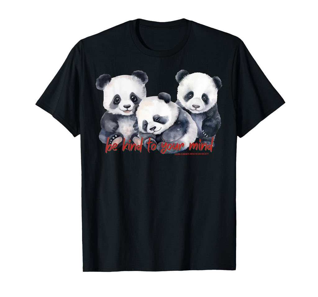 Happy Pandas Breath Mindfulness Compassion T-Shirt - Unique Graphic Unisex - T-Shirt, Sweatshirt, Hoodie
