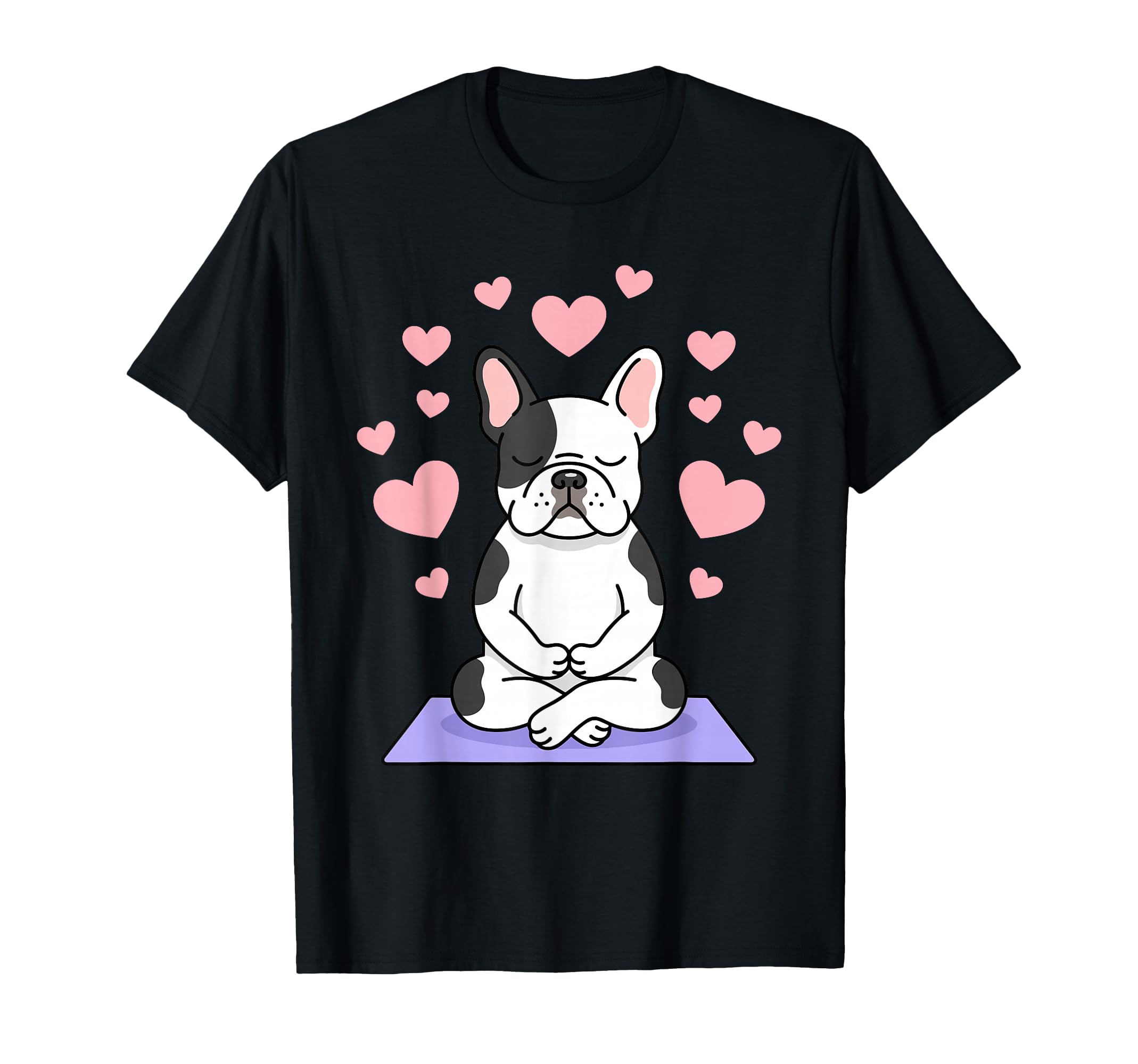 Namaste Yoga French Bulldog T-Shirt - Streetwear Style for Adults - T-Shirt, Sweatshirt, Hoodie