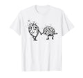 Mental Health Matters Brain Heart T-Shirt - Streetwear Style for Adults - T-Shirt, Sweatshirt, Hoodie