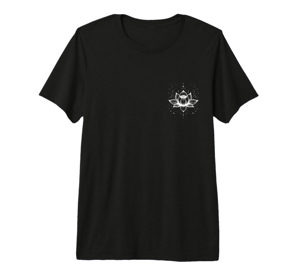 Lotus Flower Pocket Mindfulness T-Shirt - Minimalist Print for Adults - T-Shirt, Sweatshirt, Hoodie