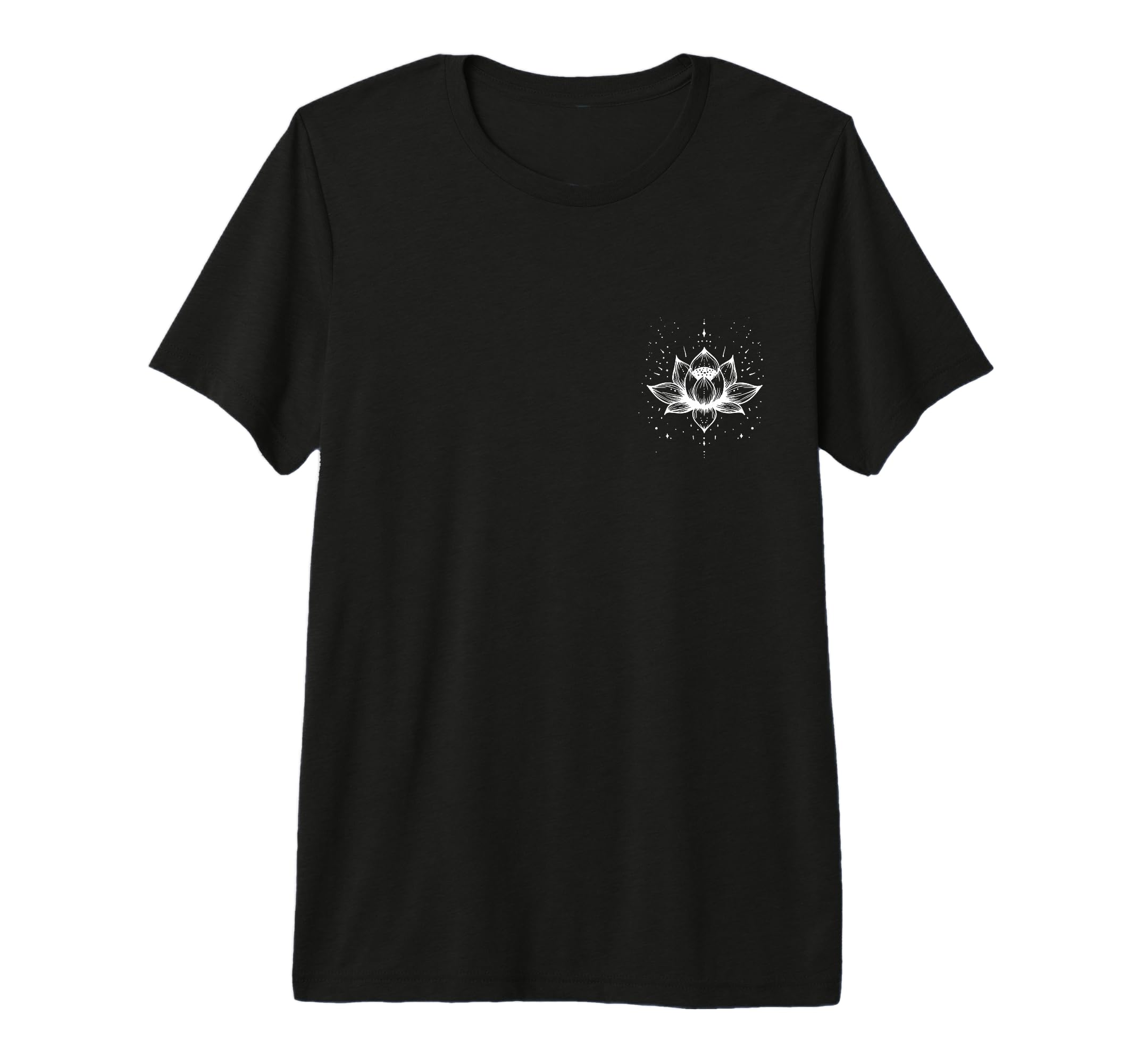 Lotus Flower Pocket Mindfulness T-Shirt - Minimalist Print for Adults - T-Shirt, Sweatshirt, Hoodie