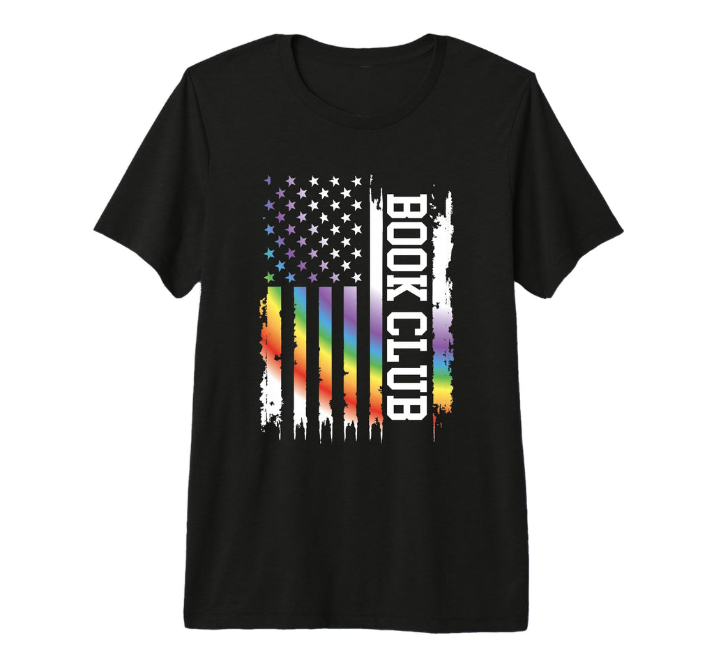 Book Club United States Distressed T-Shirt - Custom Art Print Men Women - T-Shirt, Sweatshirt, Hoodie