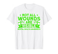 Mental Health Not All Wounds Visible T-Shirt - Trendy Graphic for Adults - T-Shirt, Sweatshirt, Hoodie