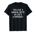 You Are Unique Note Mindfulness Inner T-Shirt - Graphic Print for Adults - T-Shirt, Sweatshirt, Hoodie