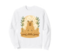 Relaxed Capybara Sauna Zen Steam Sweatshirt - Minimalist Print Men Women - T-Shirt, Sweatshirt, Hoodie