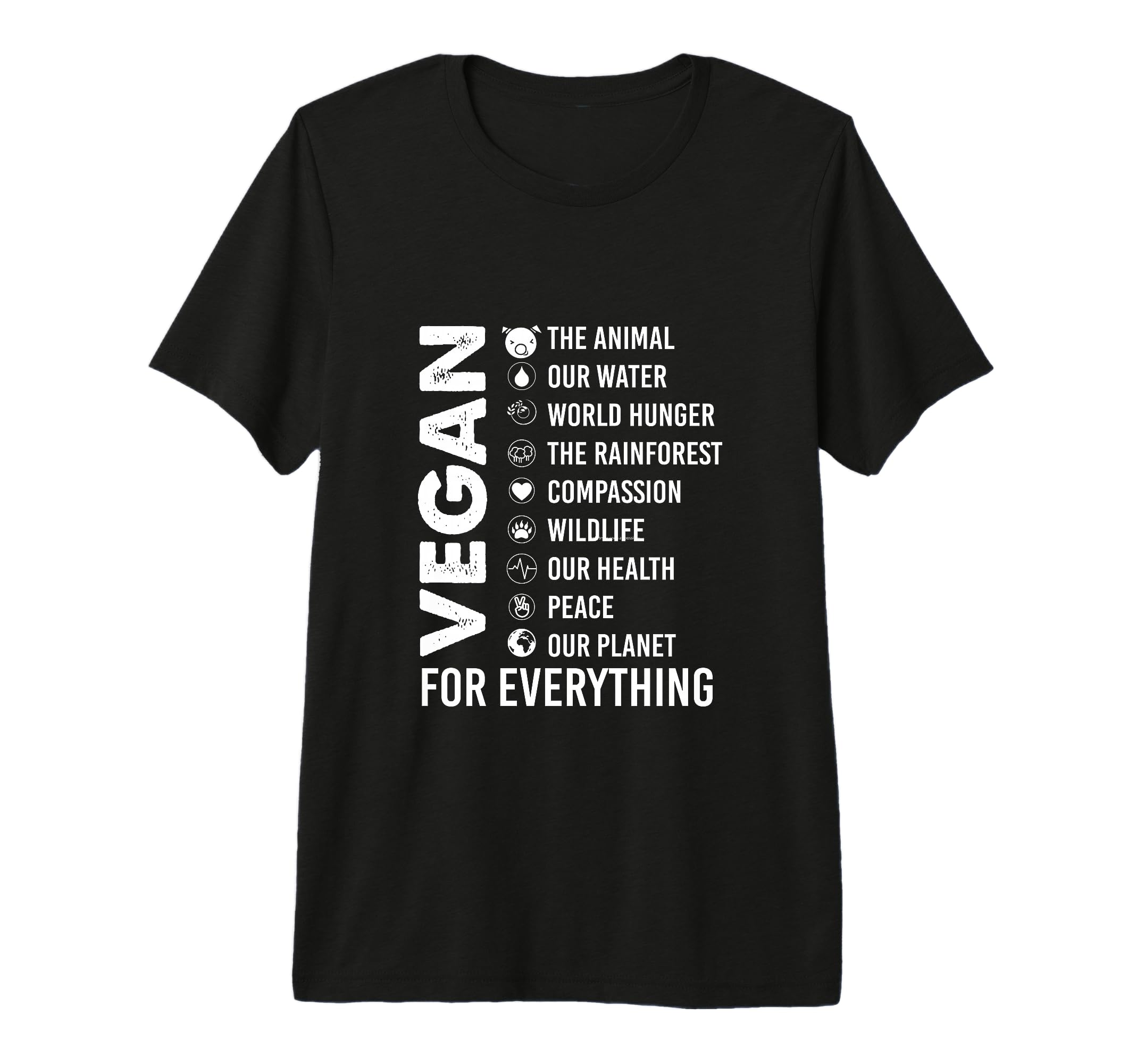 Vegan Everything Animal Lover T-Shirt - Casual Everyday Wear Men Women - T-Shirt, Sweatshirt, Hoodie
