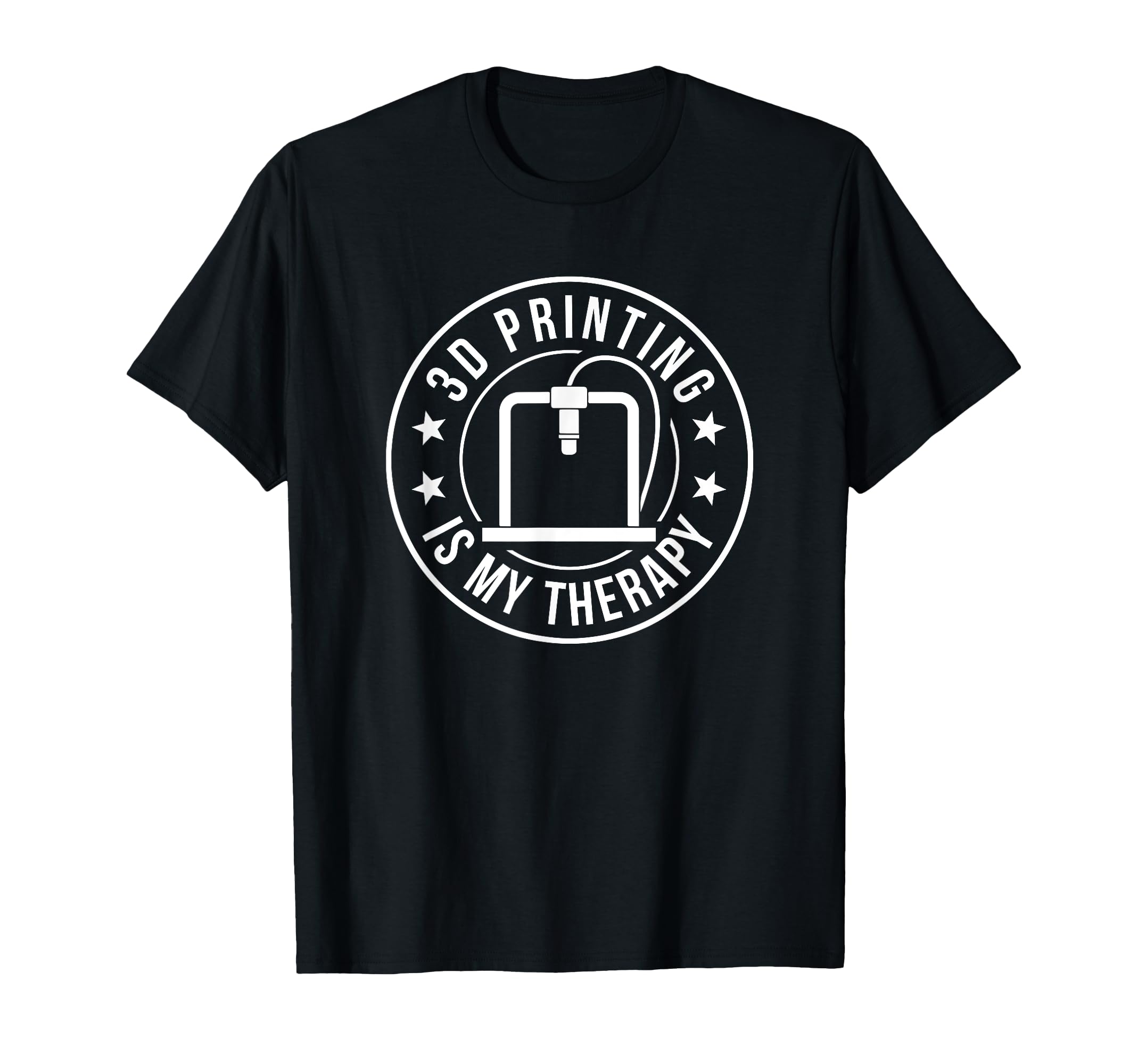 3D Is My Therapy Printing Machine T-Shirt - Aesthetic Graphic for Adults - T-Shirt, Sweatshirt, Hoodie