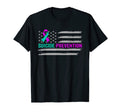 Suicide Awareness Usa American Flag T-Shirt - Novelty Apparel for Adults - T-Shirt, Sweatshirt, Hoodie