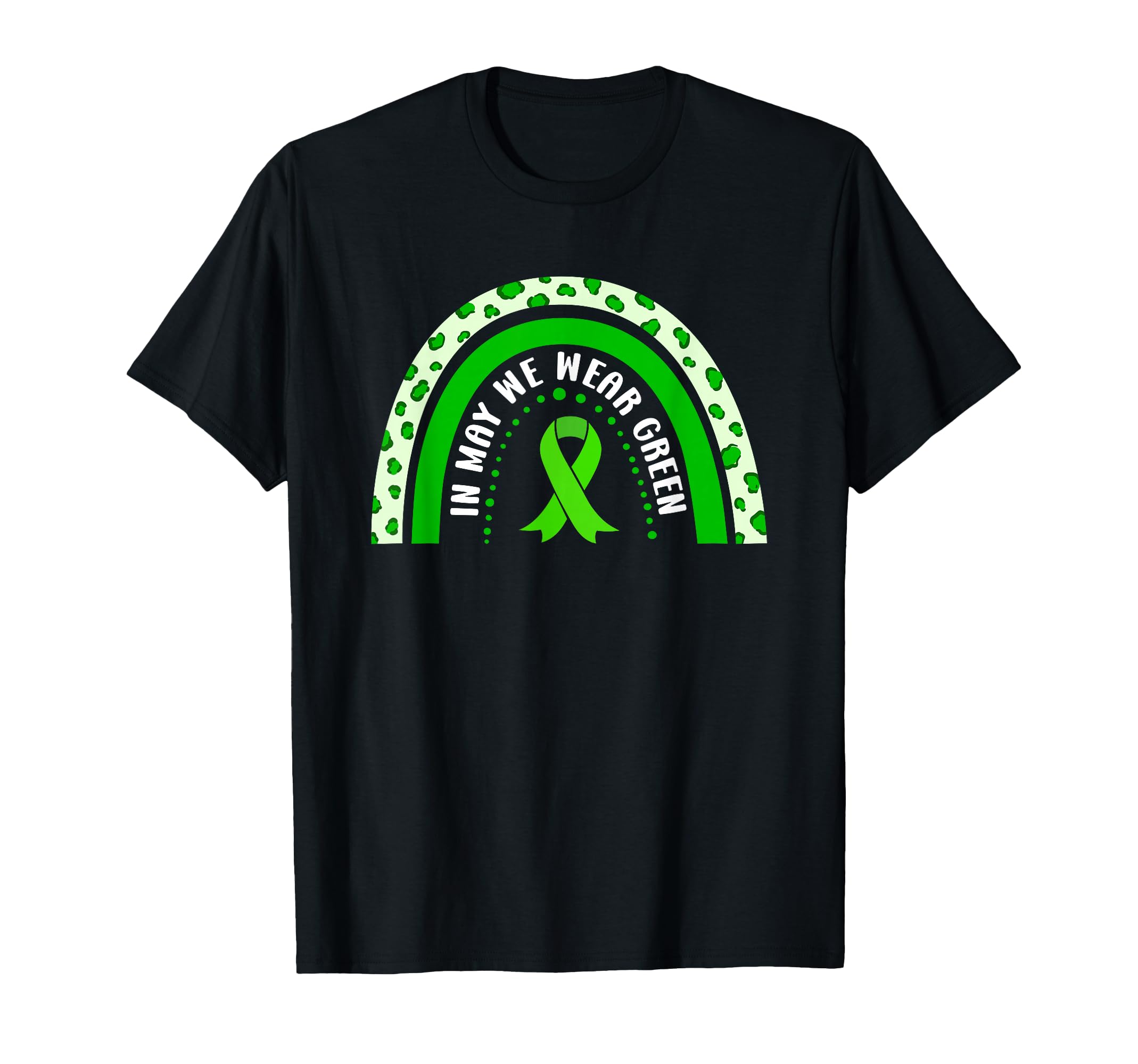 May We Wear Green Ribbon Mental T-Shirt - Minimalist Print Men Women - T-Shirt, Sweatshirt, Hoodie