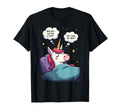 Unicorn Overthinking Funny Sleep Anxiety T-Shirt - Graphic Print Unisex - T-Shirt, Sweatshirt, Hoodie
