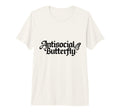 Funny Antisocial Butterfly Tri Blend T-Shirt - Graphic Print Men Women - T-Shirt, Sweatshirt, Hoodie
