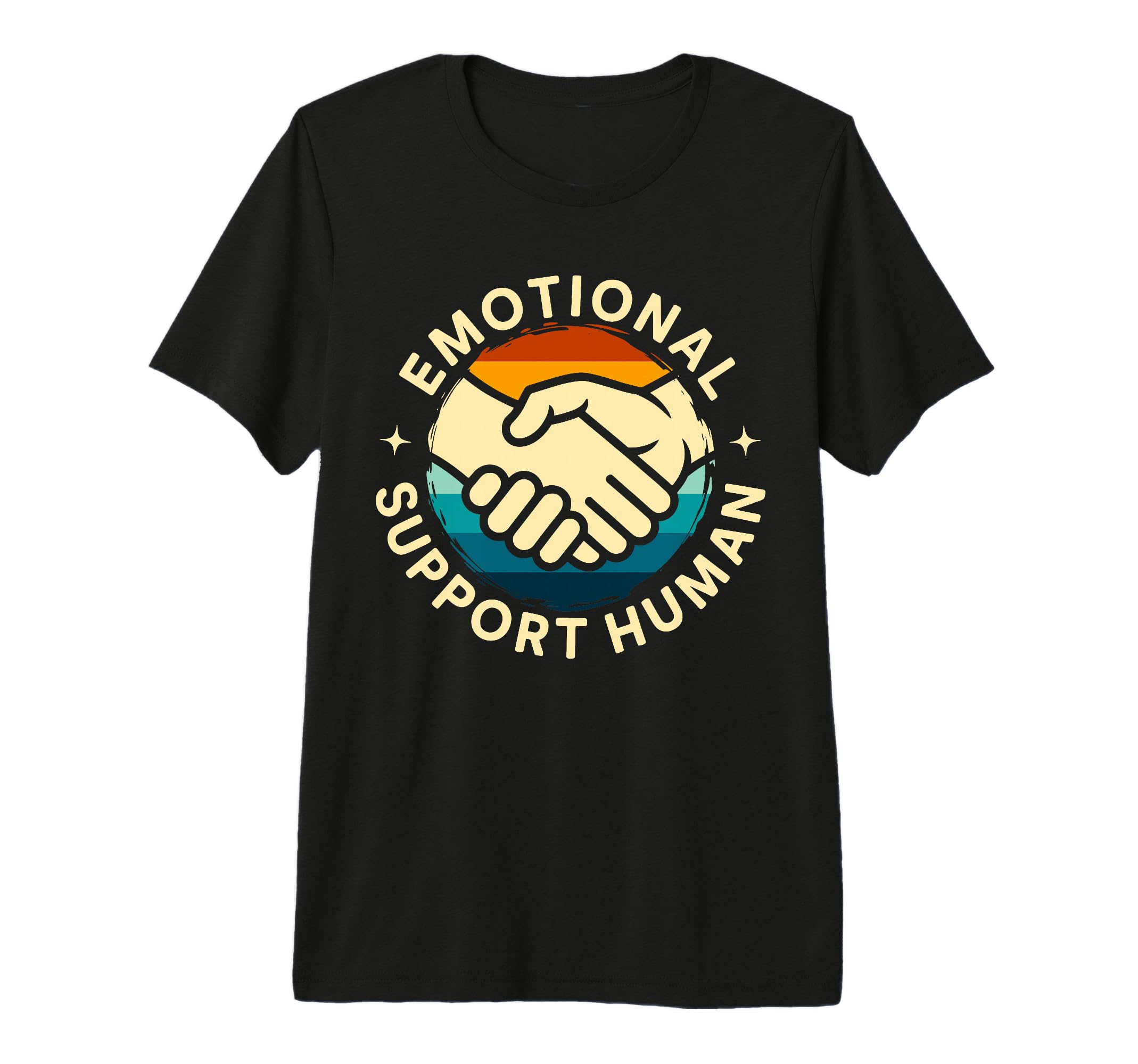 Emotional Support Human Mental Health T-Shirt - Minimalist Print Unisex - T-Shirt, Sweatshirt, Hoodie