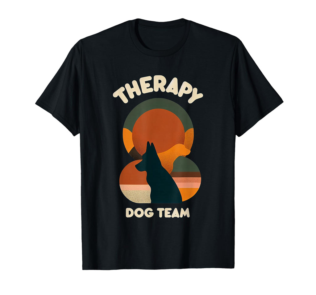Therapy Dog Team Animal Support T-Shirt - Custom Art Print for Adults - T-Shirt, Sweatshirt, Hoodie