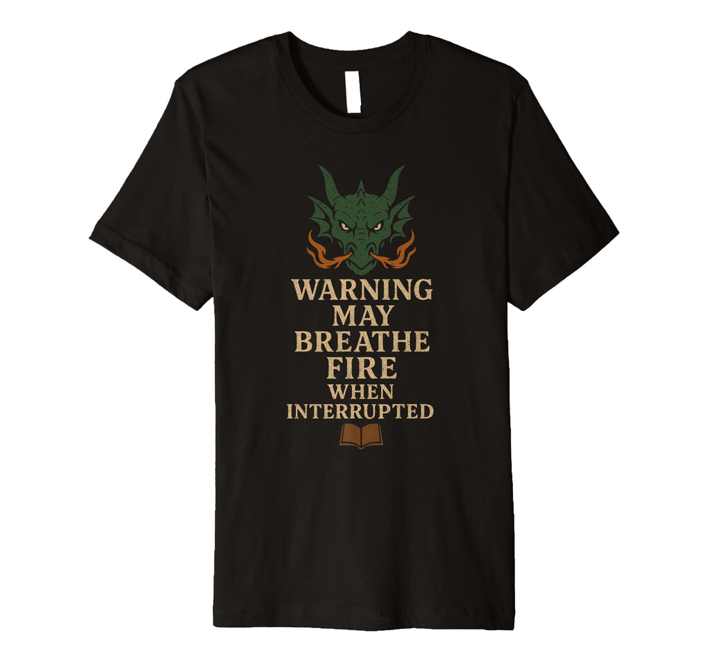 Book Dragon Reading Monster Funny T-Shirt - Casual Everyday Wear Men Women - T-Shirt, Sweatshirt, Hoodie