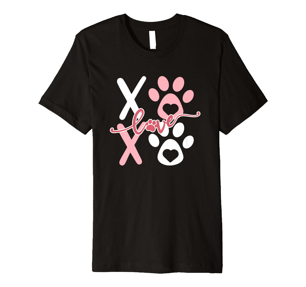 Paw Valentines Day Dog Lover T-Shirt - Minimalist Print Men Women - T-Shirt, Sweatshirt, Hoodie