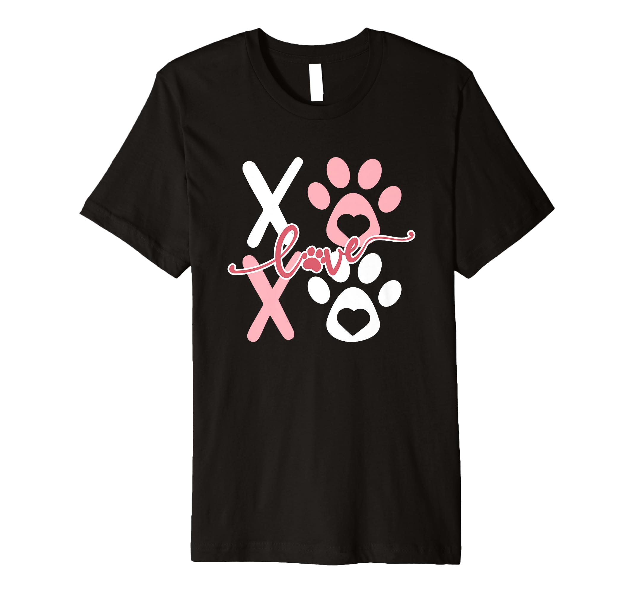Paw Valentines Day Dog Lover T-Shirt - Minimalist Print Men Women - T-Shirt, Sweatshirt, Hoodie