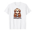 Namaste Sloth Meditation Pose Funny T-Shirt - Graphic Print for Adults - T-Shirt, Sweatshirt, Hoodie