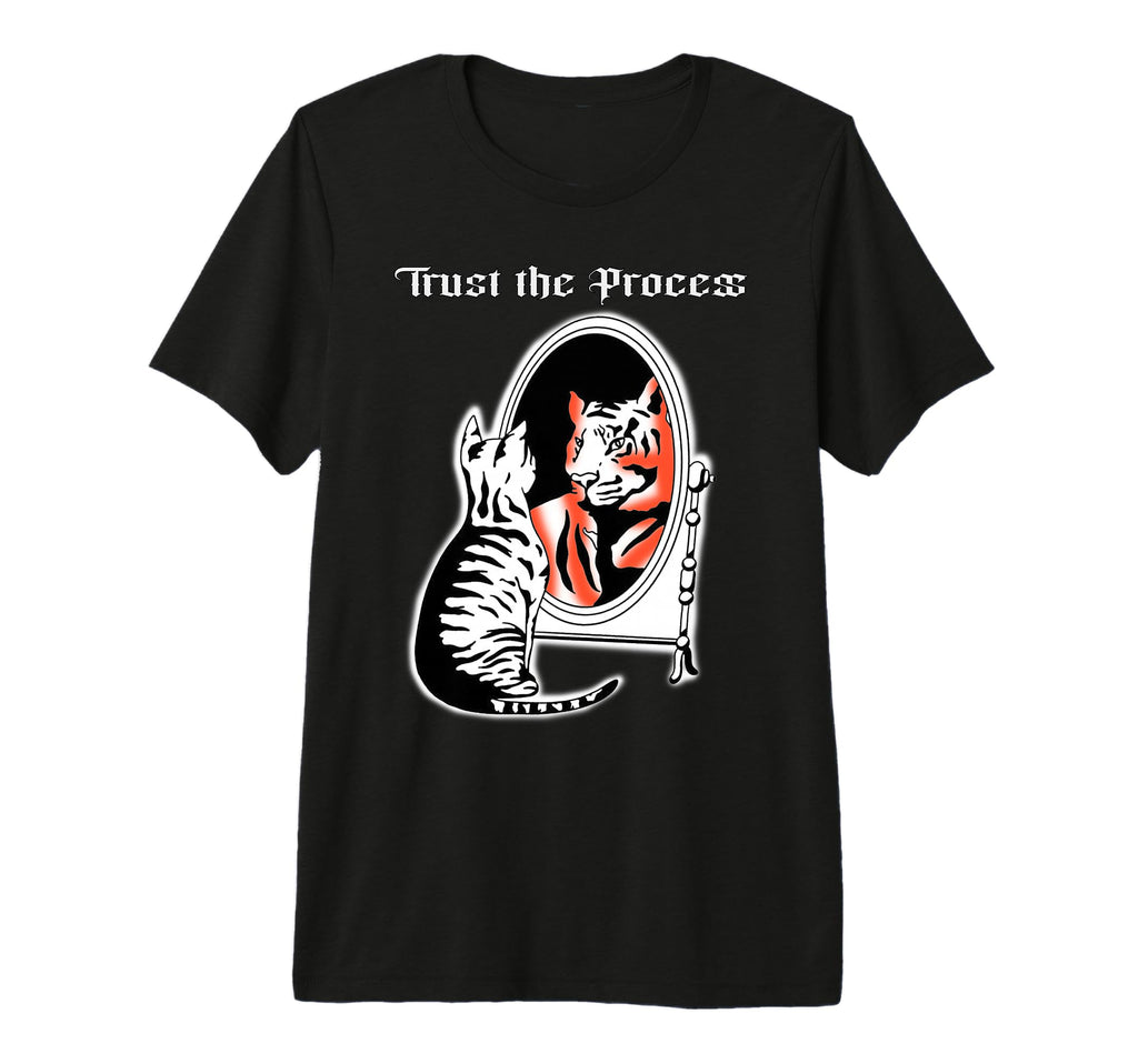 Tiger Trust Process Bengal Cat Tri T-Shirt - Aesthetic Graphic for Adults - T-Shirt, Sweatshirt, Hoodie
