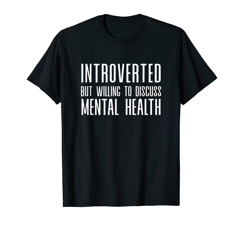 Introverted But Willing To Discuss T-Shirt - Minimalist Print Unisex - T-Shirt, Sweatshirt, Hoodie